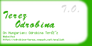 terez odrobina business card